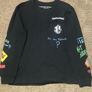 Chrome Hearts Black Graphic Long Sleeve Tee size small